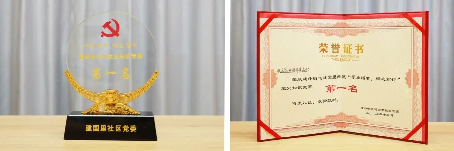 家理律师事务所荣获建国里社区党史知识竞赛第一名